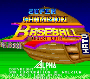 Super Champion Baseball (US) screen shot title